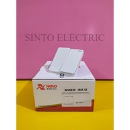 NERO Casa WhiteX2 2 Gang 1 Way Switch