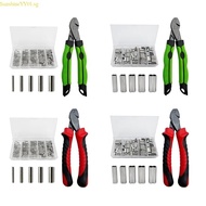 SUN Wire Rope Crimping Tool Wire Rope Crimper Fishing Crimping Tool with Barrels Set