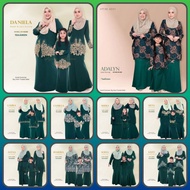 EMERALD GREEN TEAL GREEN Baju Sedondon Baju Sedondon Ibu dan Anak Baju Kurung Sedondon Raya Plus Size Muslim Fashion