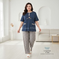 SUPER JUMBO Babydoll Pajama Oneset 5XL - Short Sleeves and Long Pants | SweetFOREVER 939