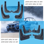 For BMW X3 E83 F25 G01 Mudguards X3 E83 F25 G01 Mud flaps bmw E83 F25 G01 car Fenders splash guards 