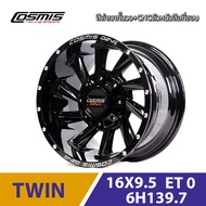 SMB COSMIS ล้อแม็กรถกระบะรุ่น TWIN 16x9.5 6รู139.7 ออฟเซ็ท 0 ล้อแม็กออฟโรด