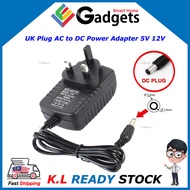 AC To DC Power Adapter 5V 12V AC UK Plug Power Supply Transformer Adapter Converter Wall Charger