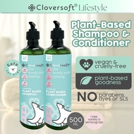 [Cloversoft Official] Plant Based Shampoo Conditioner (500ml)