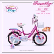 Sepeda Anak Cewek Ukuran 16 18 Family Pink Biru Sepeda Anak Perempuan