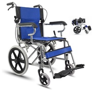 （พร้อมส่ง）wheelchair รถเข็นผู้ป่วย พับได้ น้ำหนักเบา กะทัดรัด ล้อ 16 นิ้ว มีเบรค หน้า,หลัง 4 จุด เหล็กพ่นสีเทา วีลแชร์ ร  wheelchair รถเข็นผู้ป่วย วีลแชร์ FOREVER Travelรถเข็นวีลแชร์ รถเข็นผู้สูงอายุ วีลแชร์สีฟ้า AA015รถเข็นผู้ป่วย รถเข็น เก้าอี้วีลแชร์แบ