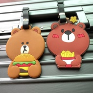 luggage cover Cartoon Cartoon Cute Creative Bear Luggage Tag Listing Tag Holder