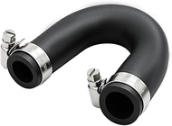 Heater Core Crossover Coolant Hose with 2 Clamps 5/8" End and 3/4" End Replacement for LS1 LS2 LS3 L
