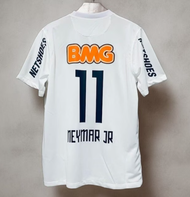 Vintage Santos 11 12 Away NEYMAR JR Classic Soccer Jersey Mens Short Sleeve Match Football Uniform H