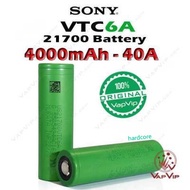 Original SONY VTC6A 21700 3.7V 4000mAh 35A US21700VTC6A Rechargeable High Drain RC drone Battery pow