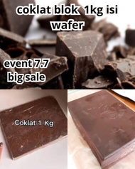 coklat blok kemasan 1kg isi WAFER