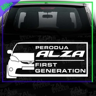 *<ZAL STICKER> STICKER KERETA ALZA PERODUA FIRST GENERATION