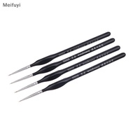 [Meifuyi] 5Pcs 00000 Precision Fine Tip Paint Brush Set For Acrylic Models Mini Miniature Detail Nyl