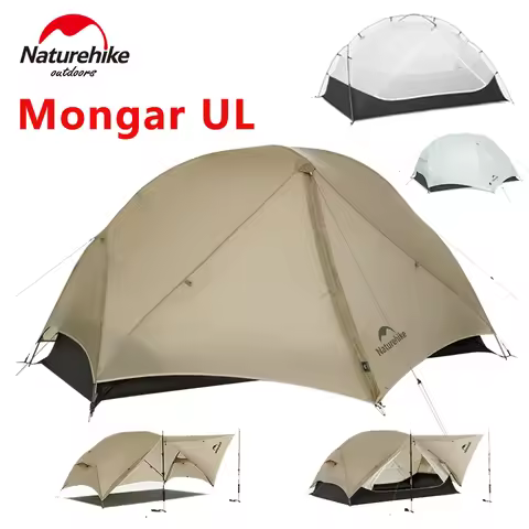 Naturehike Mongar UL Tent 1-2 Person Ultralight 15D Nylon Rainproof Double Layer Camping Outdoor Hik