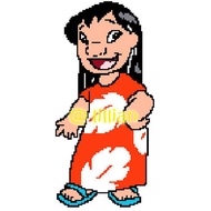 PDF Pattern *LILO & STITCH ~ LILO DANCING* Cross Stitch Digital PATTERN