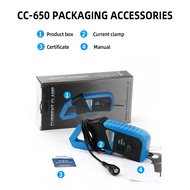 Hantek ออสซิลโลสโคป Ac/ แคลมป์กระแสไฟฟ้า DC โพรบวัดเส้นผ่านศูนย์กลางตัวนำขนาด9มม. CC-650 400Hz แบนด์