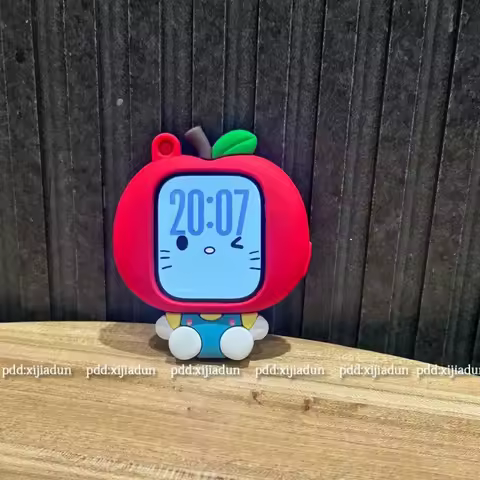 Sanrio Hello Kitty Red Apple Silicone Case for Apple Watch 11 10 7 SE Ultra Cute Anti Shock Soft Pro