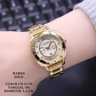 New style✖❦▧[100% Original &amp; Free Bracelet] Coach CO2170 Classic Stainless Steel Women Ladies Watch Jam Tangan Wanita Pe