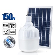 Bluetech USA ไฟตุ้ม ไฟตุ้มโซล่าเซลล์ ไฟโซล่าเซลล์ Solar Light Solar Cell ขนาด 150วัตต์ สี ขาว (White