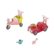 Sylvanian Families Furniture "Tricycle and Car Set" KA-216 ST Mark Certification 3 Years and Up Toys Doll House Sylvanian Families Epoch Co., Ltd.