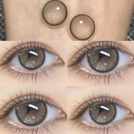Mini Size คอนแทคเลนส์ FOG PEARL Grey/ Brown ขายดีมาก-14.0mm