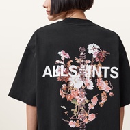 ALL SAINTS Oversized Color Printed Letter Short Sleeved T-shirt