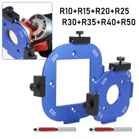 Woodworking Router Corner Radius Template Durable Aluminum Alloy Router Templates 8 Radius to Choose