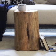 Loft Home Rustic Wood Side Table STUMP