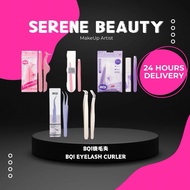 PURPLE TWEEZER BQI Diagonal Grafting False Eyelash Curler False Eyelash Aid Stainless Steel Eyebrow 