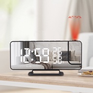 Alarm Clock Radio Creative Large Screen LED Display Temperature Humidity Electronic Clock