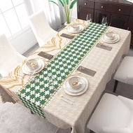 Taplak Meja Makan Waterproof Motif Modern 137x180cm/ Taplak Meja Makan PVC Premium Anti Air & Minyak