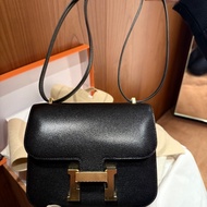 愛馬仕Hermes康康Constance mini 19 黑金W刻