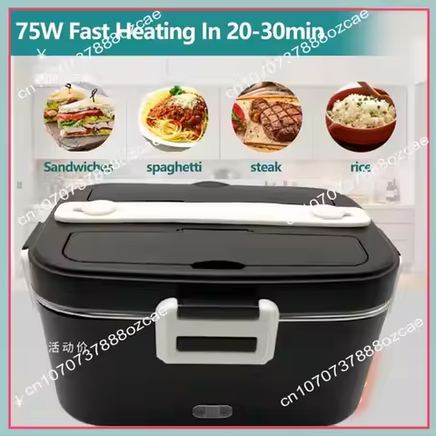 A26P Electric Heated Lunch Box Foradults 1.8L 75W Fast Heating Portable Food Heater Forcar Truck Off