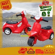 Vespa Musik Fun Bike Mini Mainan Anak Sepeda Motor Scooter Roda Tiga 3 - veestore01