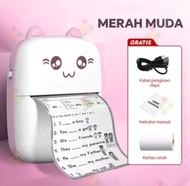 Mini Cute Thermal Printer Bluetooth Portable Label Printer Picture Foto Receipt Barcode Memo Printer