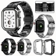 適用Apple Watch Series Ultra 8 7 6 5 4 49/45mm不銹鋼錶帶錶殼