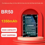 KiKiss Battery For Motorola Moto Razr V3 V3c V3E V3i V3m V3r V3t V3Z Pebl U6 Prolife 300 500,BR50,13
