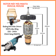Rotor máy mài Makita M0921B M0920B (517893-3) 220V - Tặng chổi than