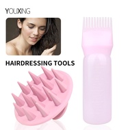 Tooth Dry Cleaning Bottle Scale Thickened Hair Dyeing Bottle Silicone Shampoo Brush Massage Scalp Cl