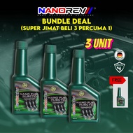 (PROMO JIMAT BELI 3 PERCUMA 1) NanoRev NANO FUEL INJECTOR CLEANER 100ml For DIESEL & PETROL ENGINE |