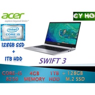 Acer Swift 3 SF314-54-55JD 14" Laptop(I5-8250U,4GB,128GB SSD+1TB HDD,Intel,W10)