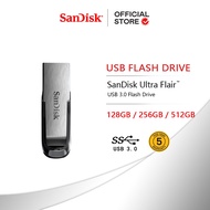 SanDisk Ultra Flair 128GB/256GB/512GB USB 3.0 Flash Drive (Speed Up to 150MB/s)