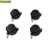 PIXELHIVE​ Chair Wheel Replacement Sliding Trolley Universal Plate Black Nylon For Industrial Furnit