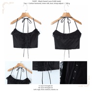 LTE97 - Black Sweet Lace (S,M) - Top