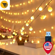 MK2 2M 3M 6M Warm White LED Balls String Lights / USB Powered Copper Wire Starry Fairy Lights / Wate
