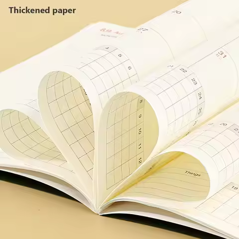 A4 A5 2026 Schedules Notebook Work Efficiency Learning Plan Agenda Planner Check-in 24 Sheets 2026 C