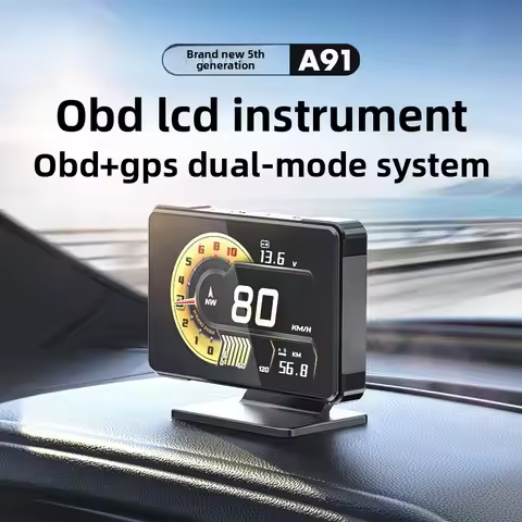 Hud Head-up Display Full LCD Obd Instrument Modified Flat Panel Design Simple and Fashionable A91