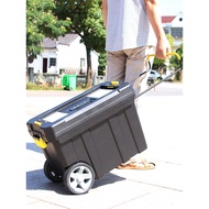 Multifunctional Trolley Toolbox Double-Layer Removable Toolbox Large Plastic Toolbox Thickened Toolb