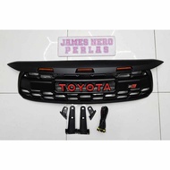Toyota Fortuner 2008 to 2011 GR Logo Front Grill Matte Black
