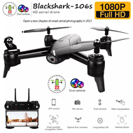 โดรนติดกล้อง โดรนบังคับ โดรนถ่ายรูป Drone Blackshark-106s ดูภาพFullHDผ่านมือถือ บินนิ่งมาก รักษาระดับความสูง บินกลับบ้านได้เอง กล้อง2ตัว ฟังก์ชั่นถ่ายรูป บันทึกวีดีโอแบบอัตโนมัติ